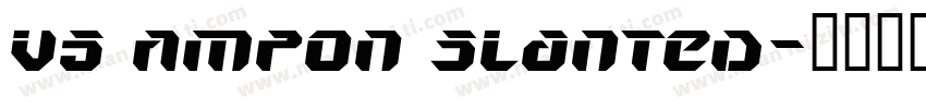 V5 Ampon Slanted字体转换